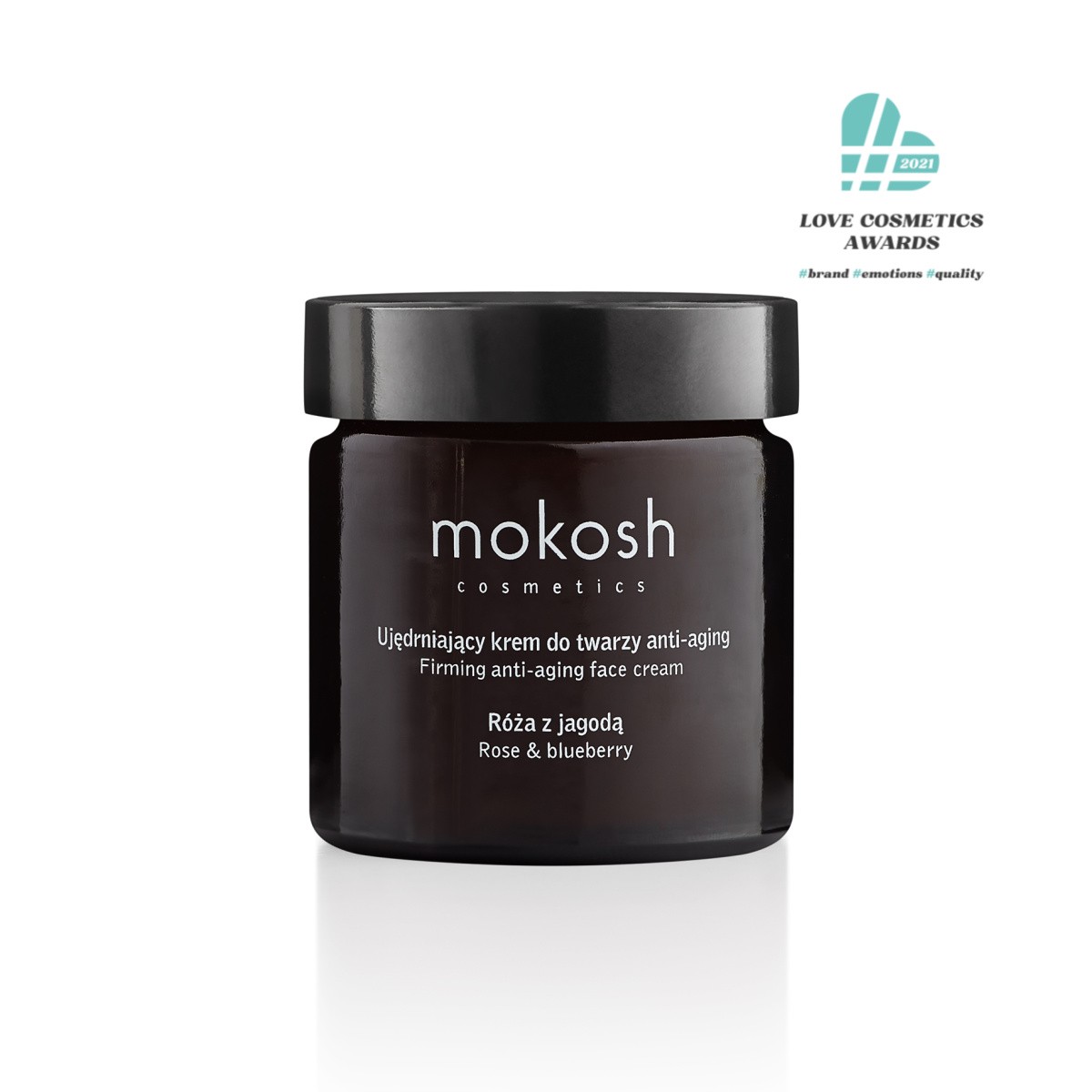Krem do twarzy Róża z Jagodą | 60 ml | Mokosh – ujędrnienie i blask