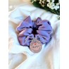 Jedwabna gumka do włosów Scrunchie MAXI Jasna Lawenda | Dotyk Jedwabiu