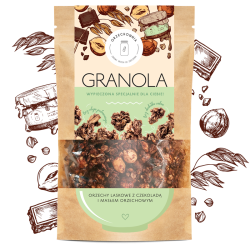 Granola orzechy laskowe z czekoladą i masłem orzechowym | 320 g | Orzechownia