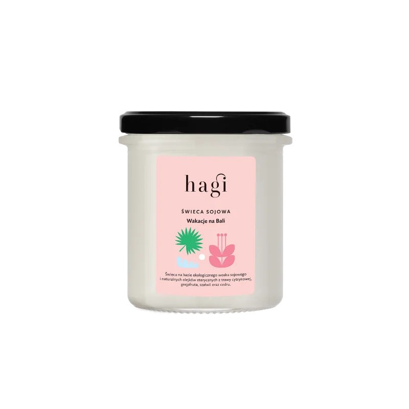 Świeca sojowa Wakacje na Bali (mała) | 165 g | Hagi