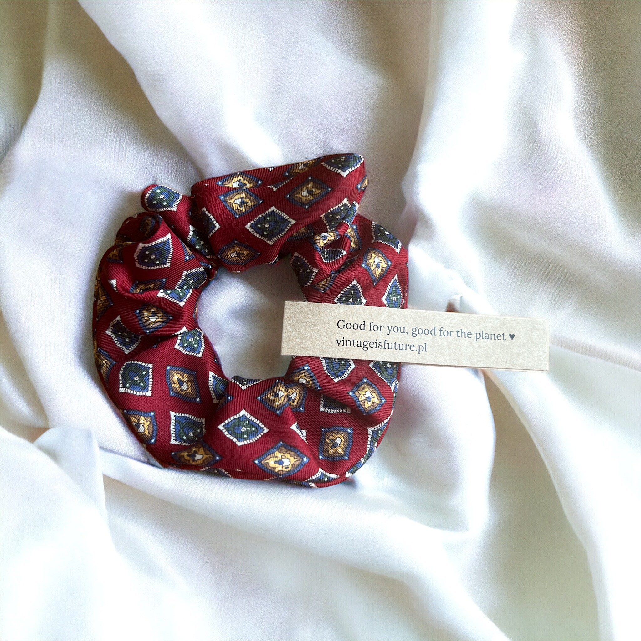 Jedwabna gumka do włosów scrunchie Royal Tapestry