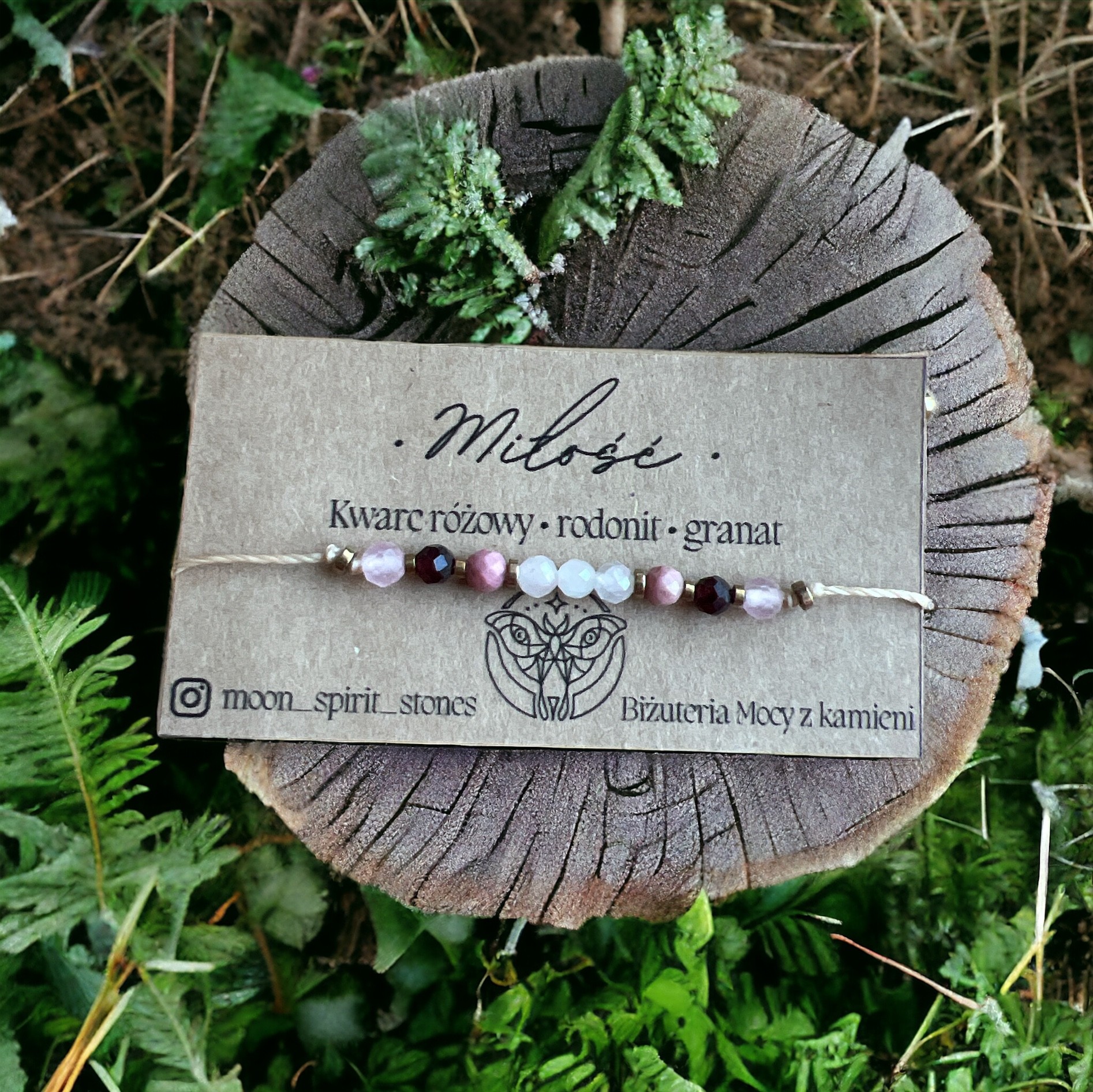 Miłość — bransoletka z intencją | 1 szt. | Moon Spirit Stones