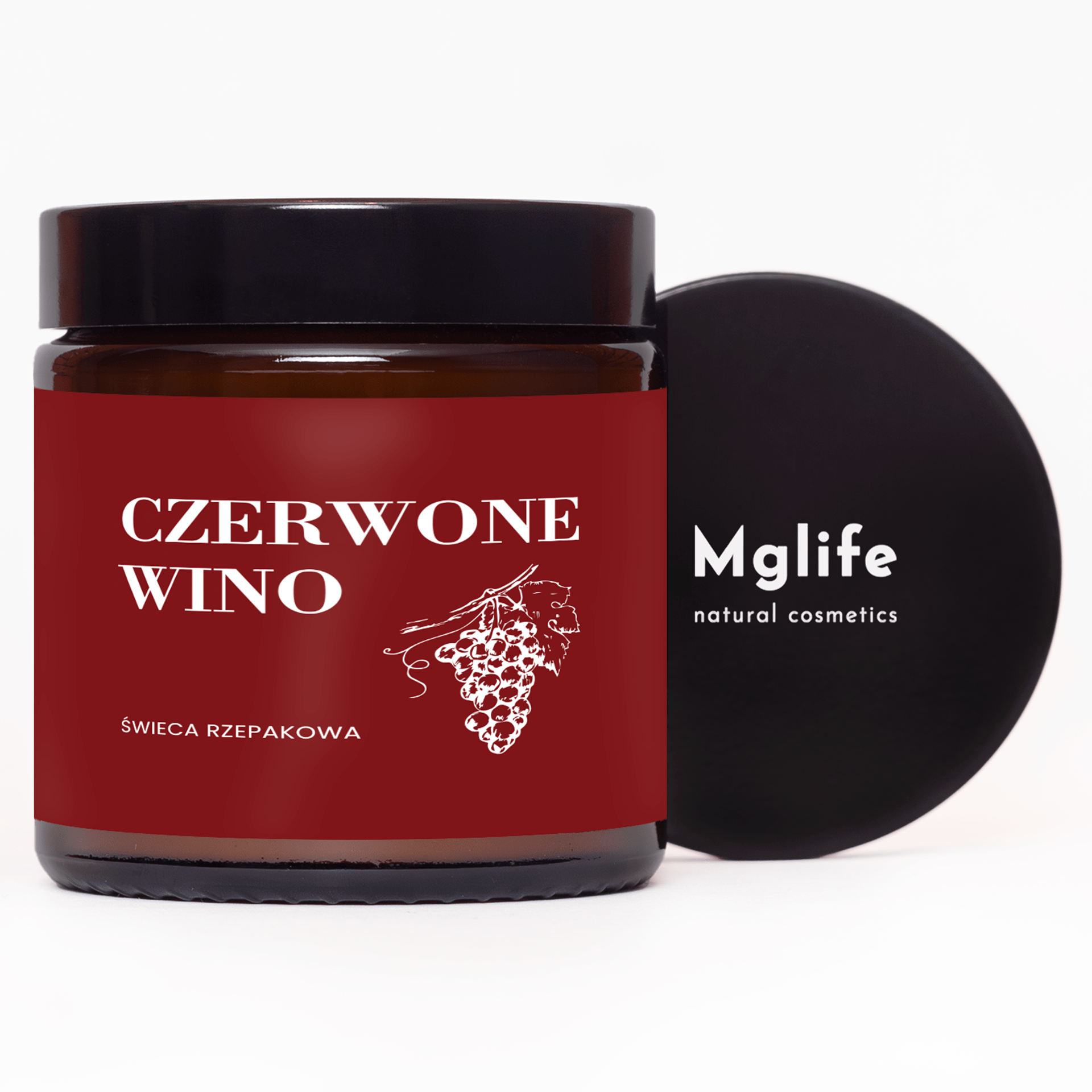 Świeca Czerwone Wino | 120ml | Mglife