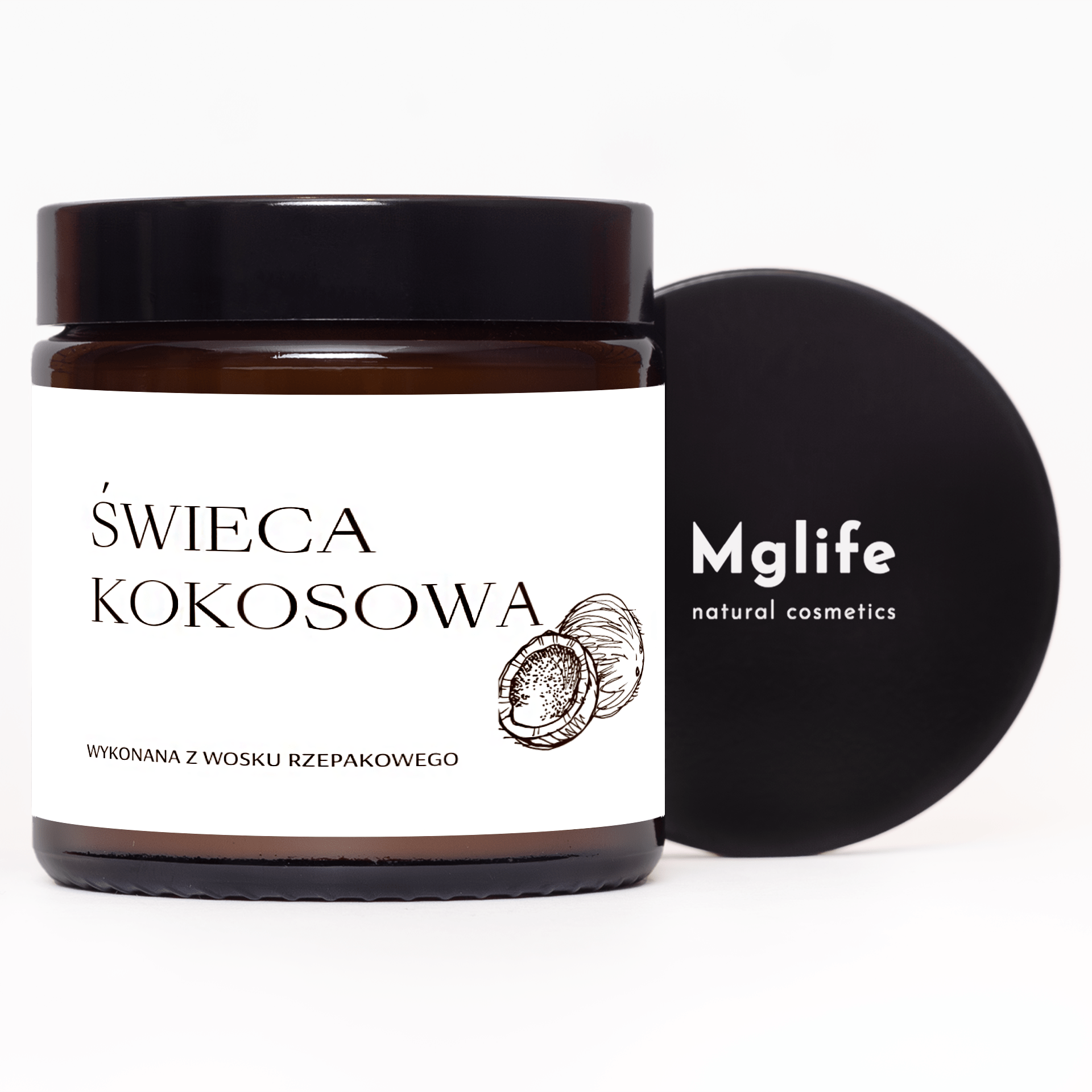 Świeca kokosowa | 120ml | Mglife