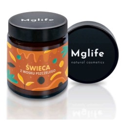 Świeca z wosku pszczelego | 120ml | Mglife