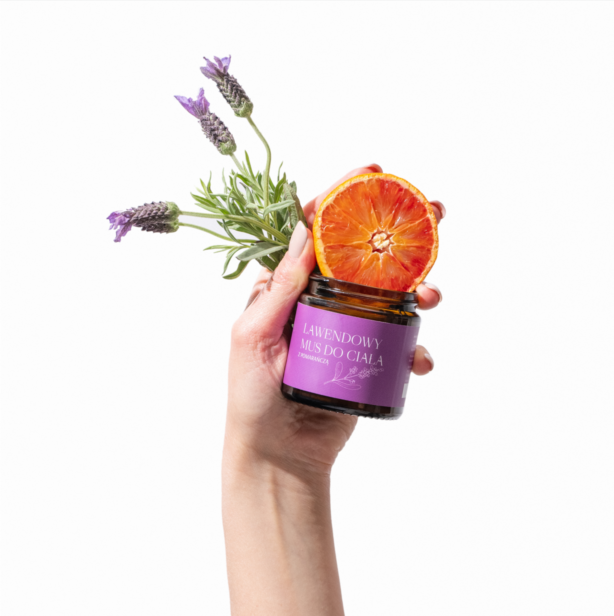 Lawendowy mus do ciała z pomarańczą | 120ml | Mglife