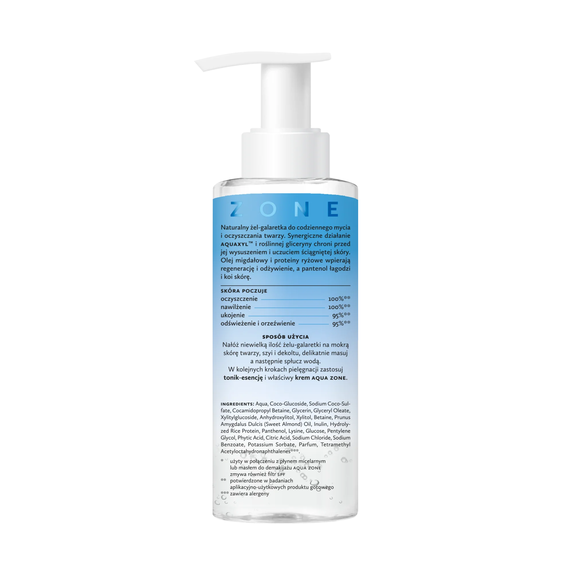 Aqua – galaretka-żel do mycia twarzy z Aquaxyl™ i pantenolem | 150 ml | Hagi