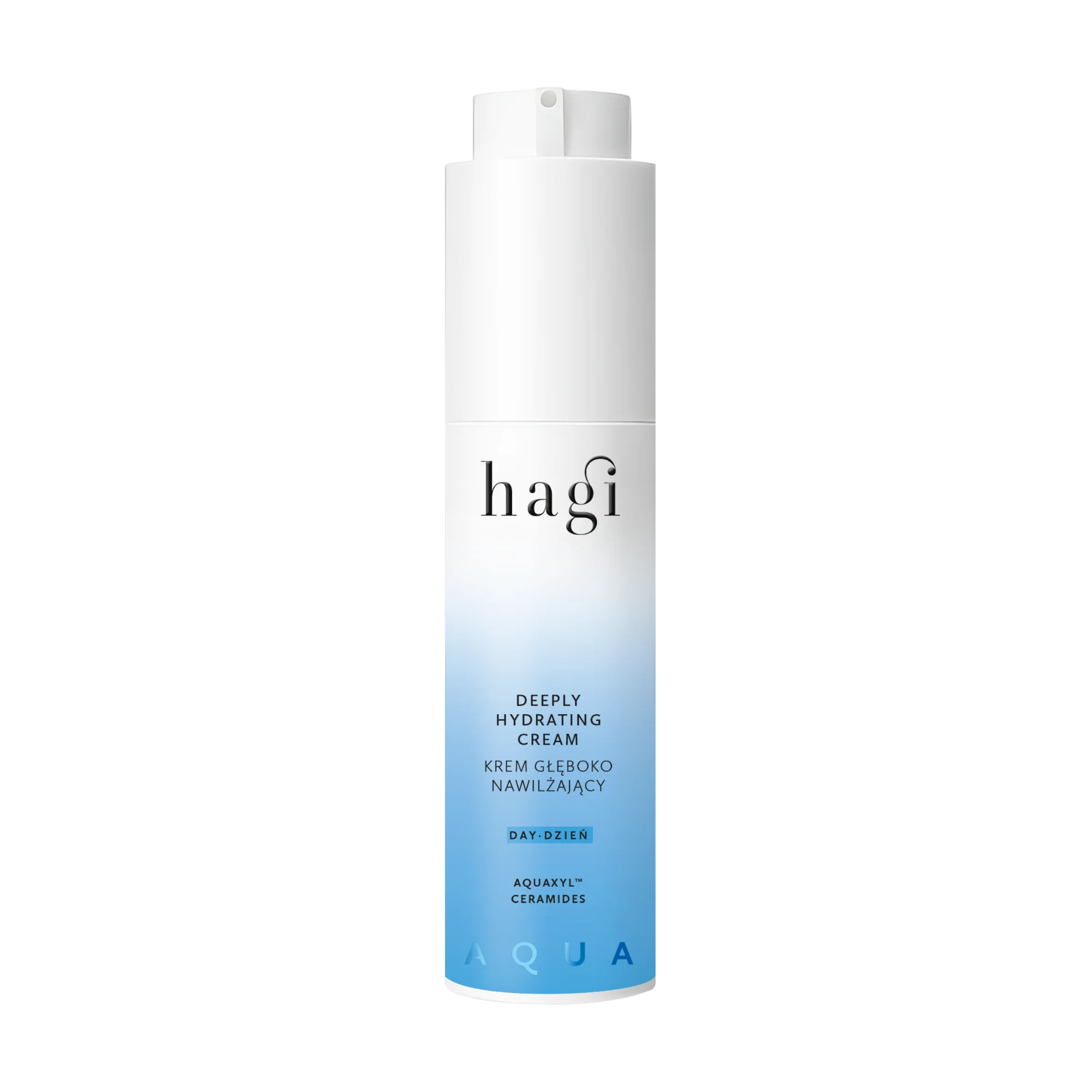 Aqua – krem głęboko nawilżający na dzień z ceramidami i Aquaxyl™ | 50 ml | Hagi