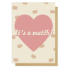 Kartka okolicznościowa "It's a match!" | Pink Pug