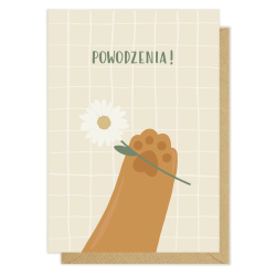 Kartka okolicznościowa "Powodzenia!" | Pink Pug