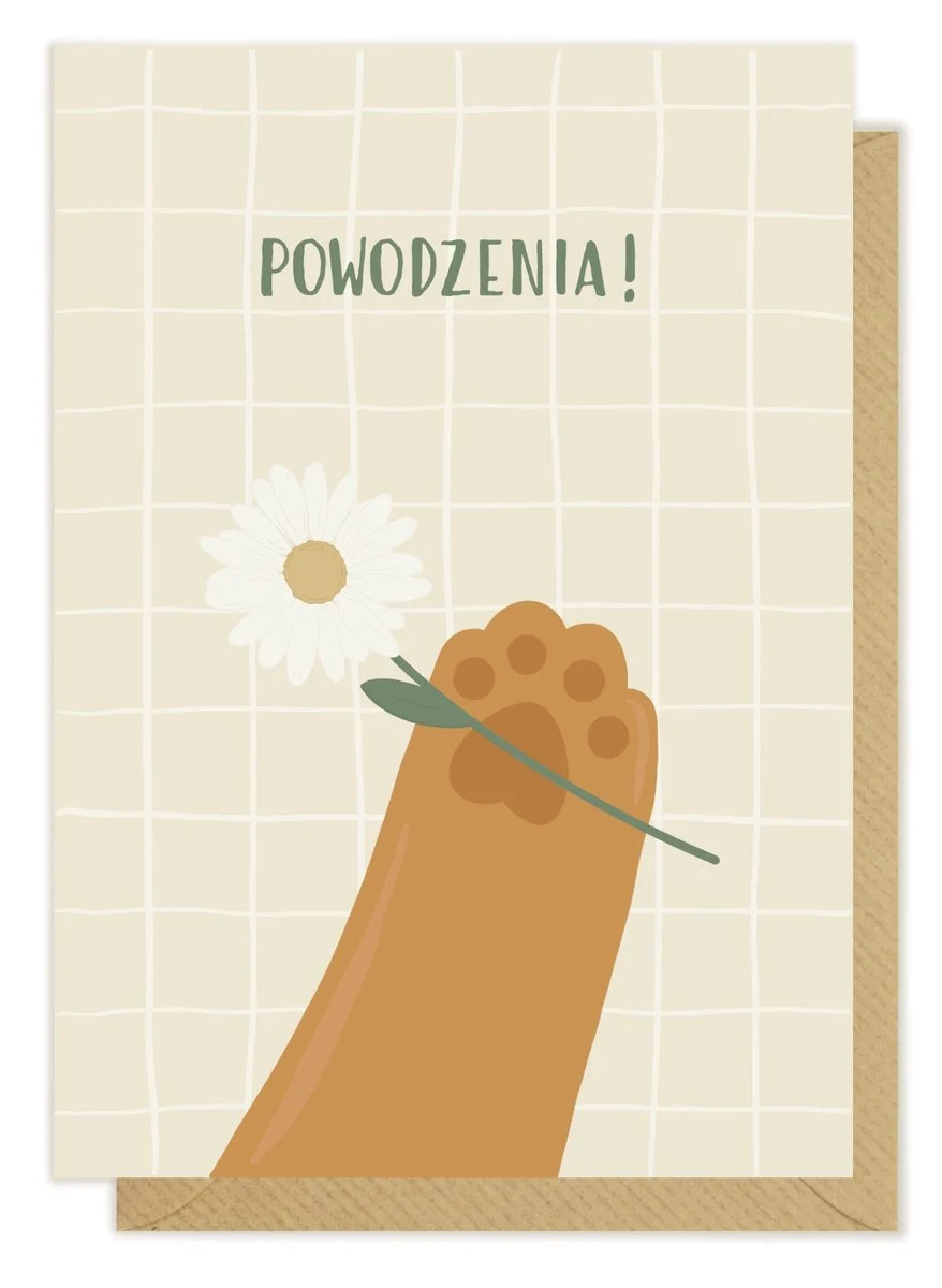 Kartka okolicznościowa "Powodzenia!" | Pink Pug