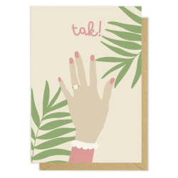 Kartka okolicznościowa "Tak!" | Pink Pug