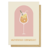 Kartka okolicznościowa "Wszystkiego cudownego!" Aperol | Pink Pug