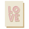 Kartka okolicznościowa "LOVE" | Pink Pug