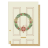 Kartka okolicznościowa "Świąteczny Wianek na Drzwiach" | Pink Pug