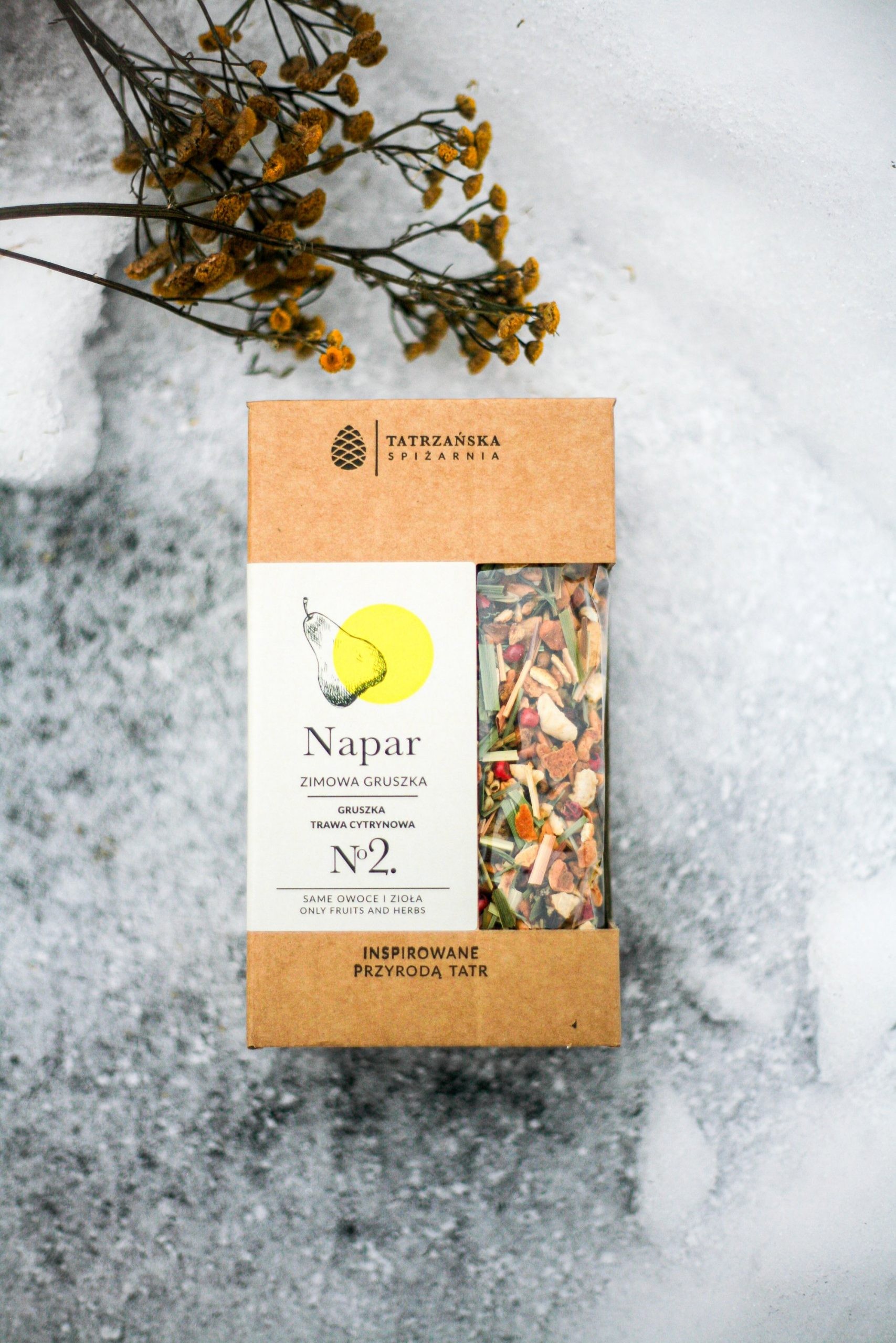 Napar Zimowa Gruszka – owocowa mieszanka rozgrzewająca | 100 g | Tatrzańska Spiżarnia