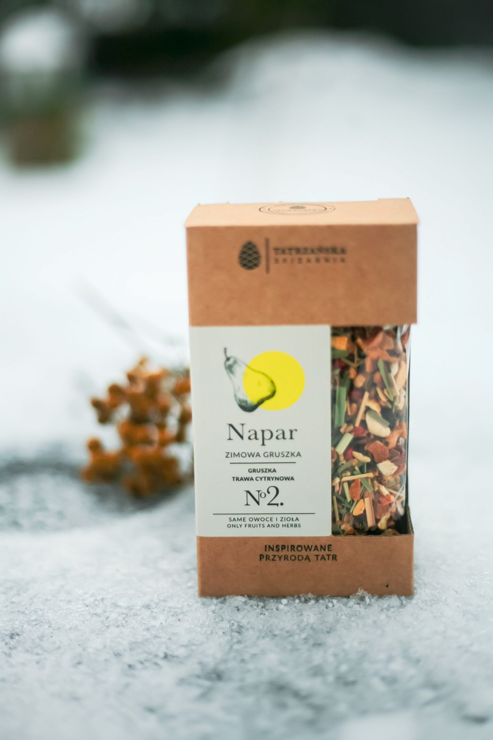 Napar Zimowa Gruszka – owocowa mieszanka rozgrzewająca | 100 g | Tatrzańska Spiżarnia