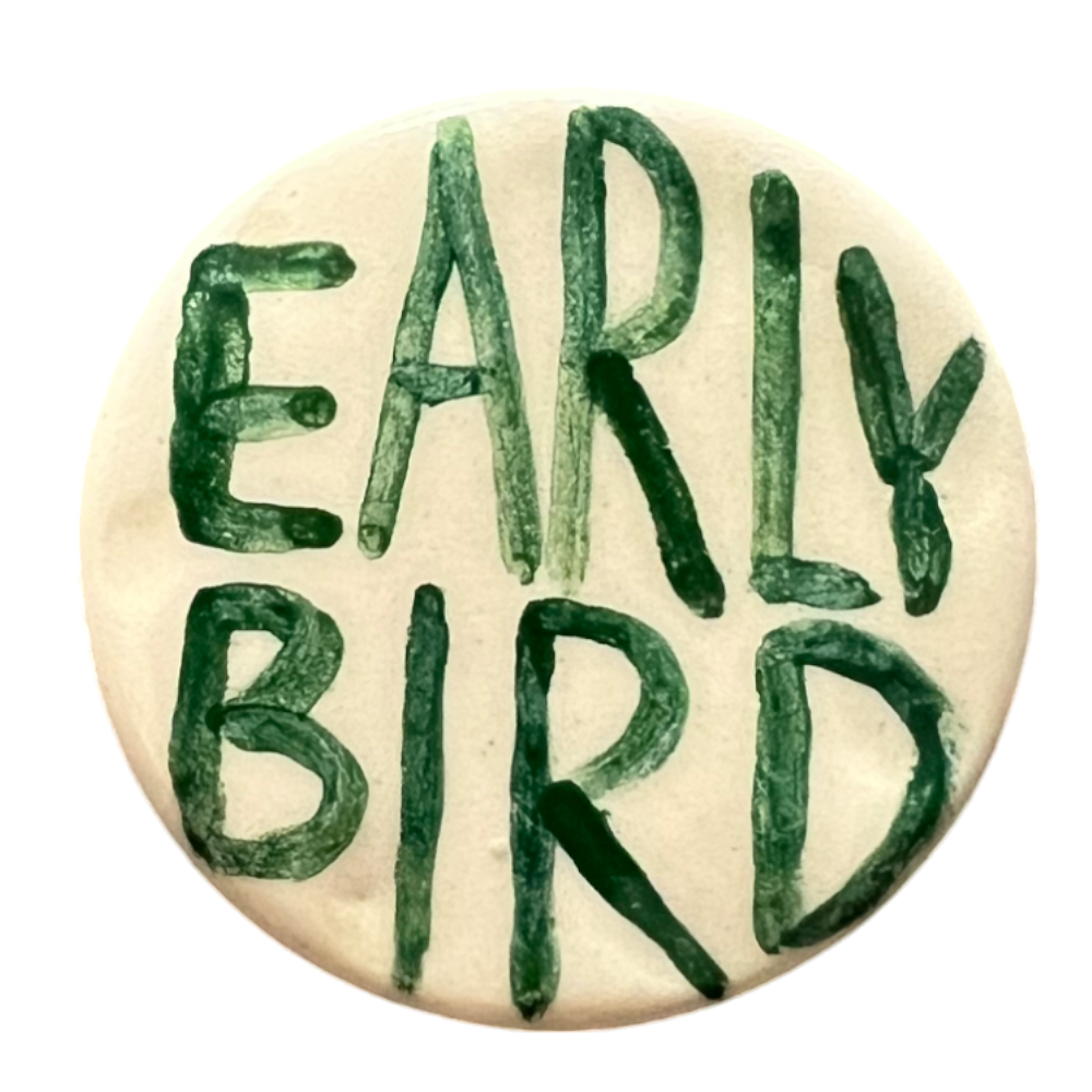 Ceramiczny Magnes na Lodówkę "EARLY BIRD"