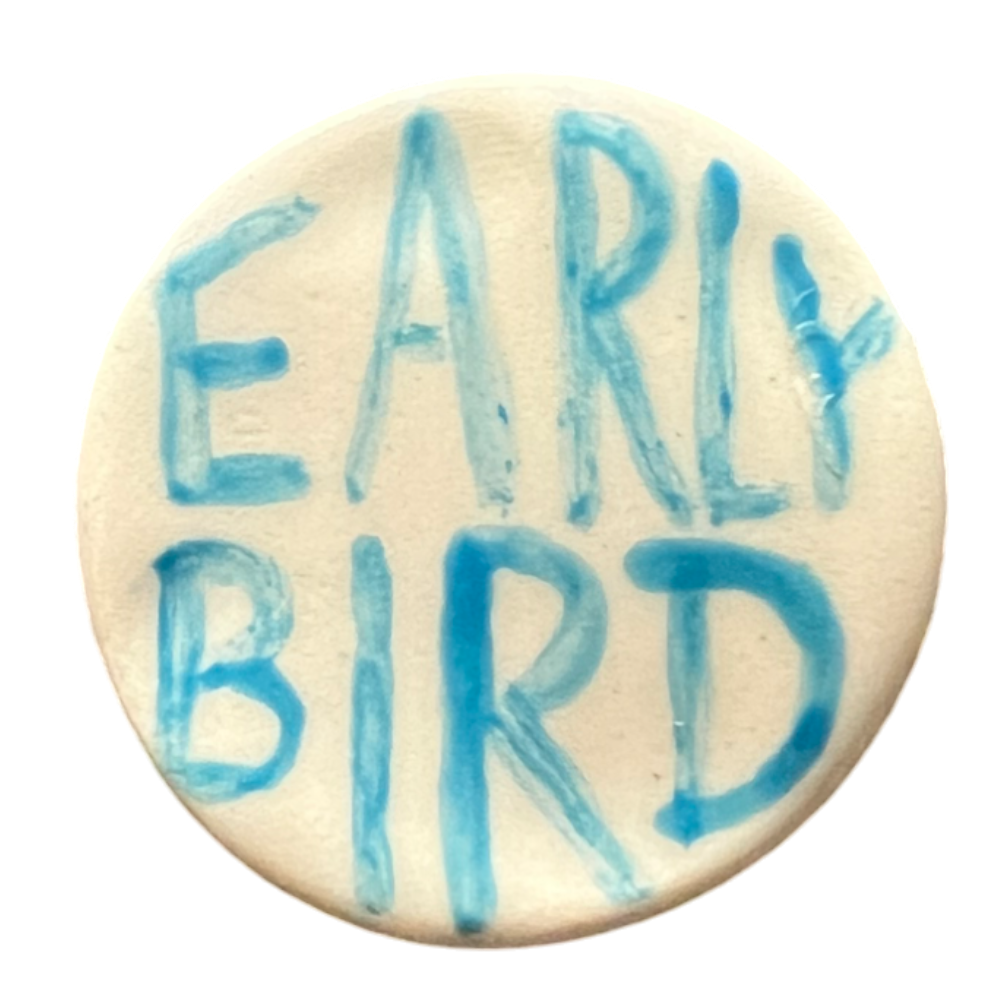 Ceramiczny Magnes na Lodówkę "EARLY BIRD"