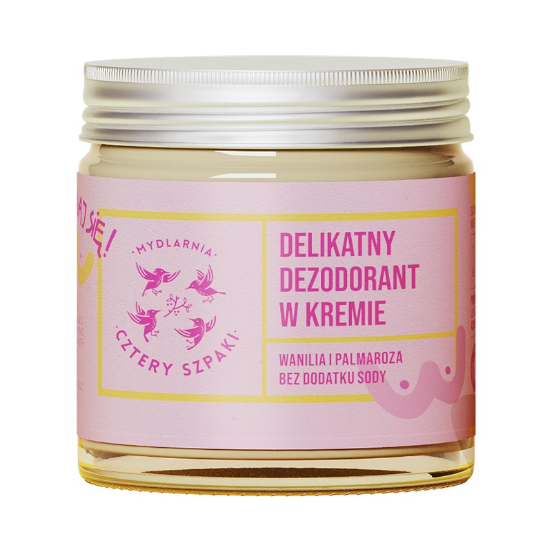 Delikatny dezodorant w kremie BADAJ SIĘ | 60ml | 4 szpaki