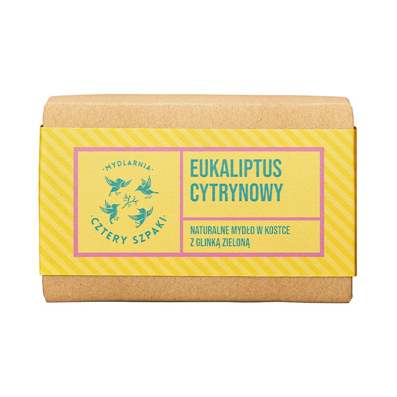 Eukaliptus Cytrynowy | Naturalne Mydło w Kostce | 110 g | 4 Szpaki