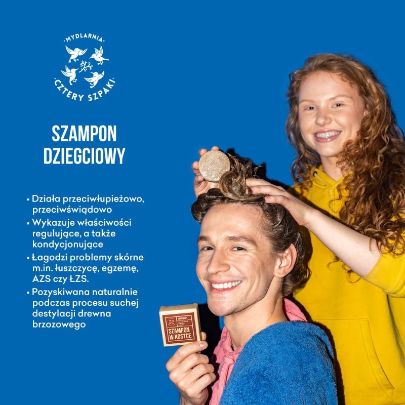 Szampon dziegciowy | 75g | 4 szpaki