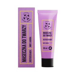 Maseczka do twarzy oczyszczająca mirt i jagoda | 50ml | 4 szpaki