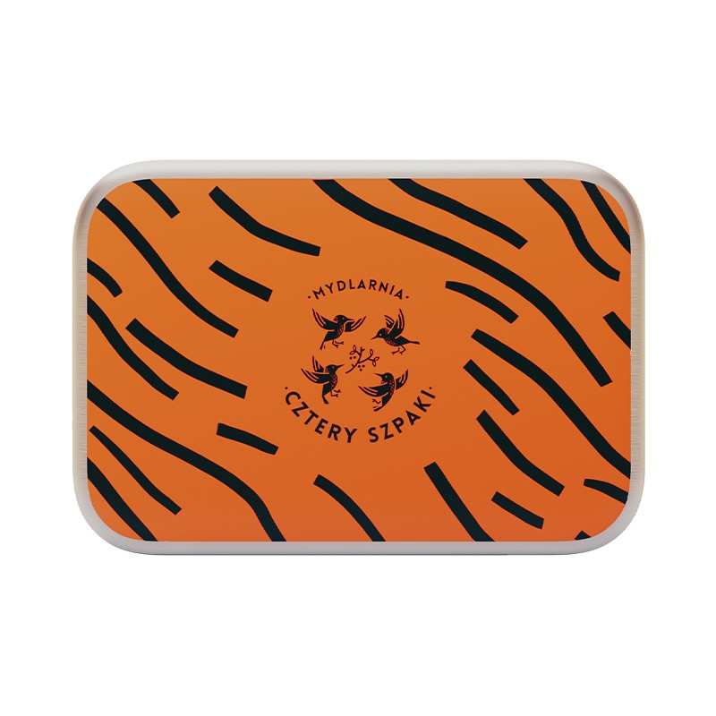Prostokątna puszka na mydło Tygrys | 4 Szpaki