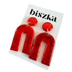Kolczyki Mimi czerwony...
