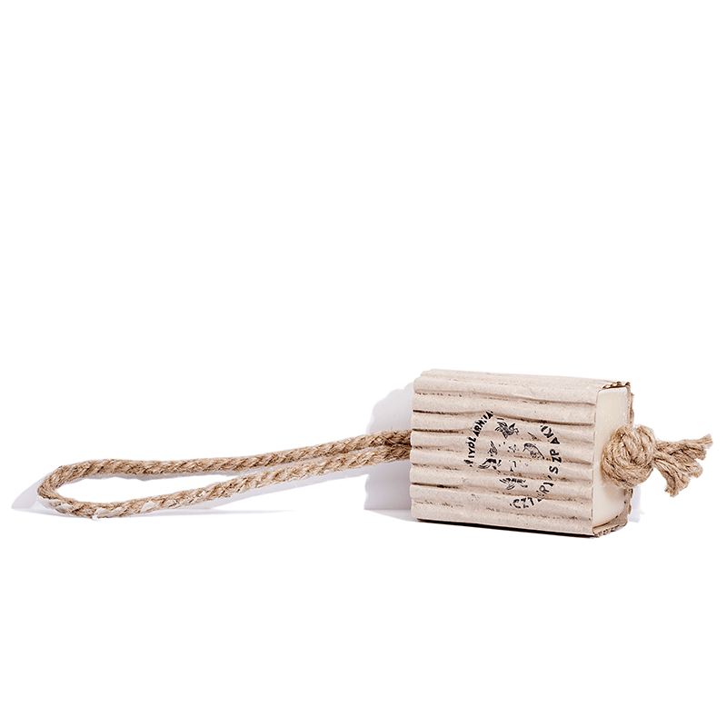 Mydło do włosów z olejem rycynowym z jutowym sznurkiem | 110g | 4 szpaki