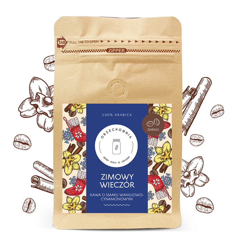 Kawa Zimowy Wieczór ziarnista | 200 g | Orzechownia