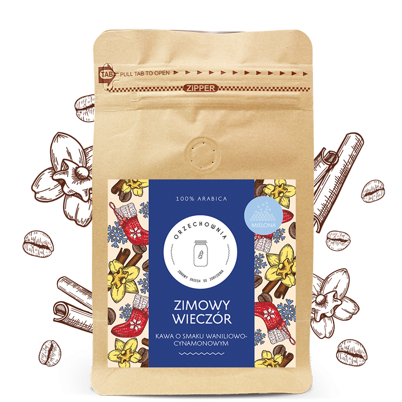 Kawa Zimowy Wieczór mielona | 200 g | Orzechownia
