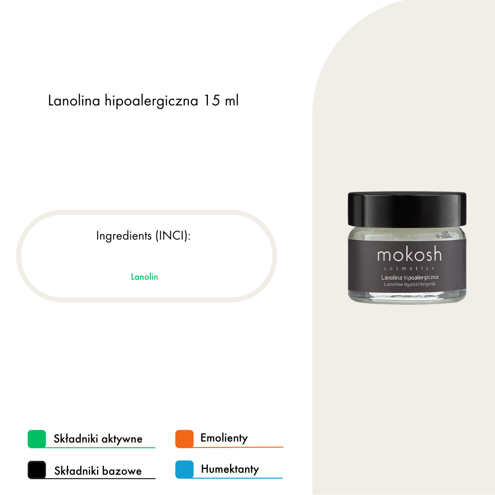 Lanolina hipoalergiczna | 15ml | Mokosh