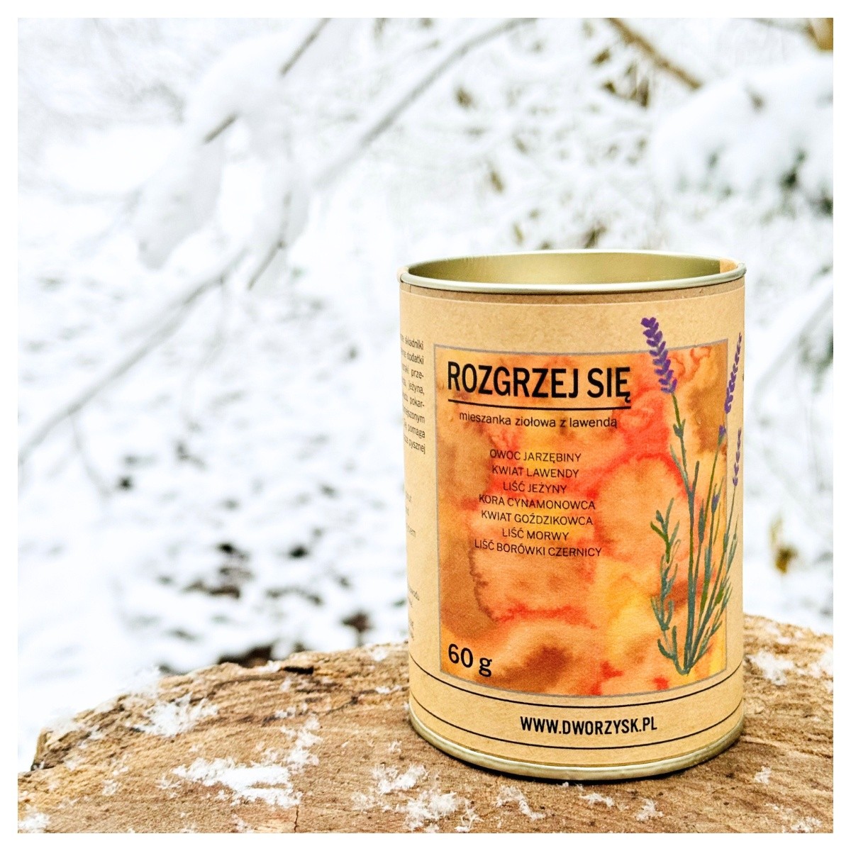 ROZGRZEJ SIĘ | Herbatka ziołowa z lawendą | 60 g, Dworzysk