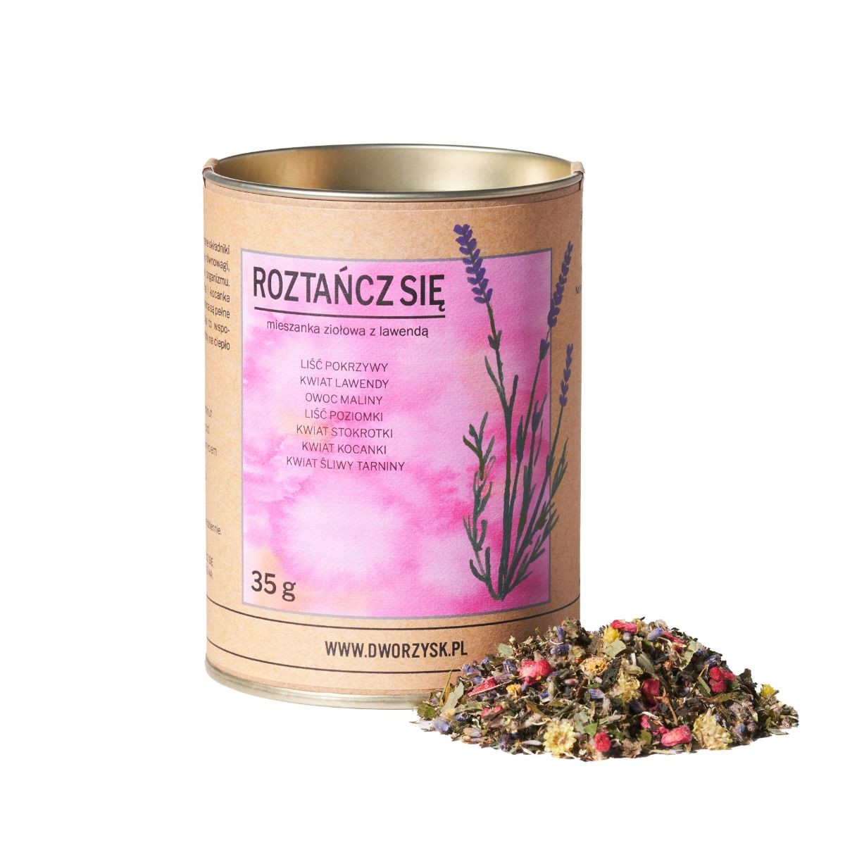 ROZTAŃCZ SIĘ | Herbatka ziołowa z lawendą | 35 g, Dworzysk