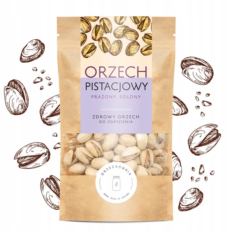 Pistacje w łupinie solone, prażone | 200g | Orzechownia