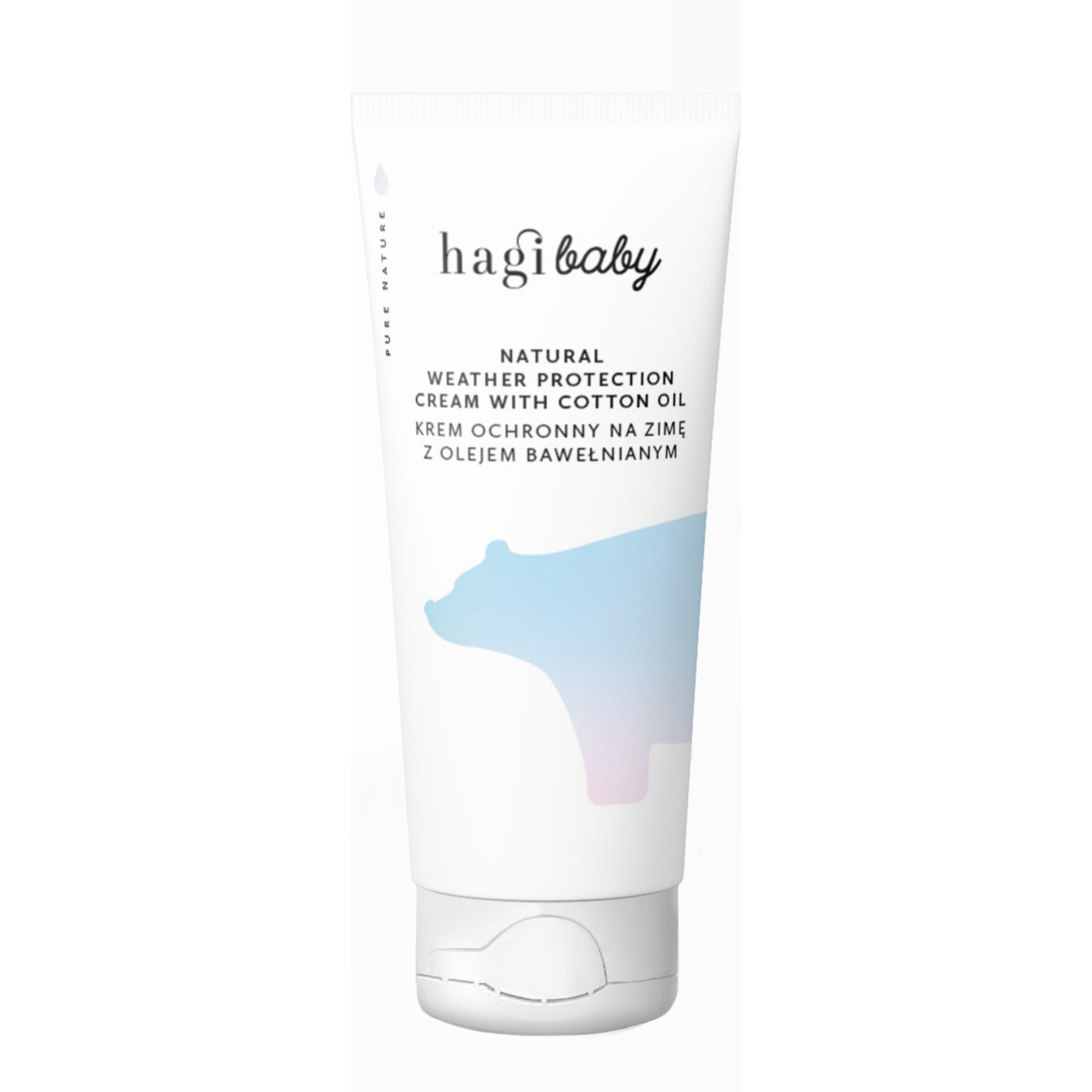 Hagi Baby krem ochronny na zimę z olejem bawełnianym | 50ml | Hagi