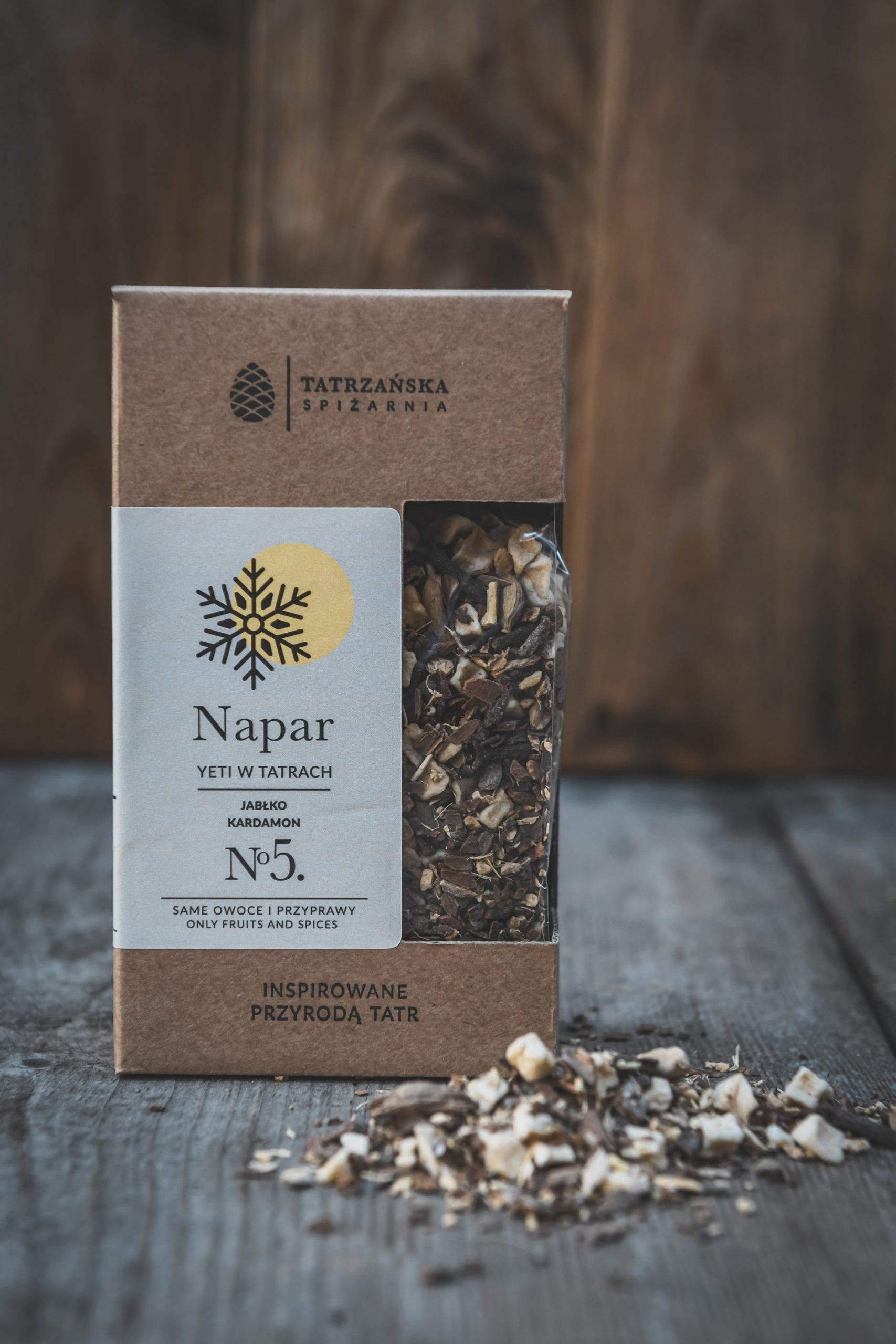 Napar Yeti w Tatrach | jabłko, cynamon, imbir, kardamon | 120 g