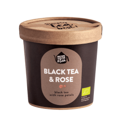 BLACK TEA & ROSE | Czarna herbata z płatkami róży | 50 g | Brown House & Tea