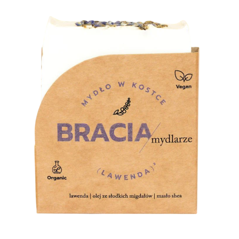 (Lawenda)² | Naturalne Mydło w Kostce | 120 g | Bracia Mydlarze