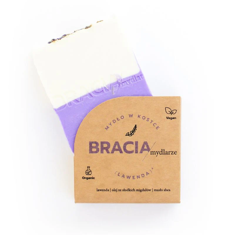 (Lawenda)² | Naturalne Mydło w Kostce | 120 g | Bracia Mydlarze