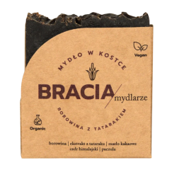 Borowina z Tatarakiem | Mydło Borowinowe w Kostce | 120 g | Bracia Mydlarze