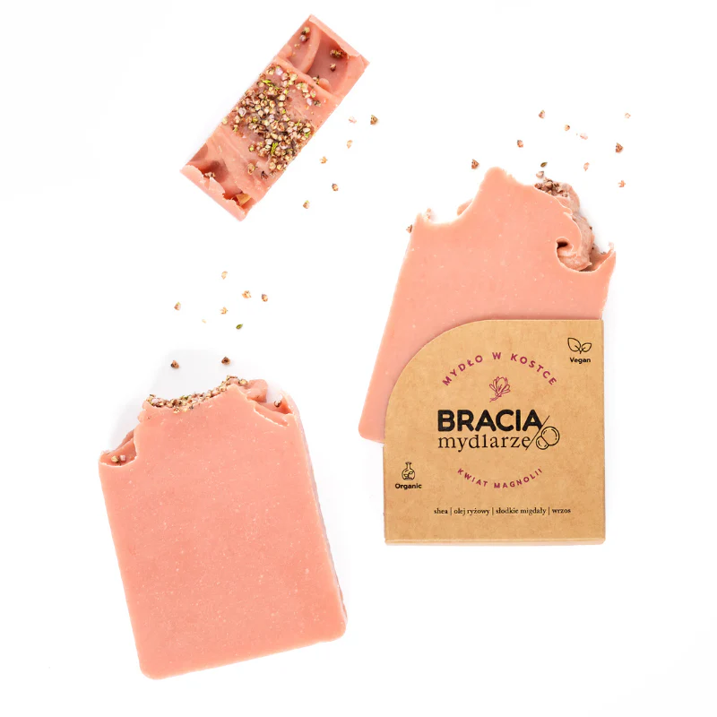 Kwiat Magnolii | Naturalne Mydło w Kostce | 120 g | Bracia Mydlarze