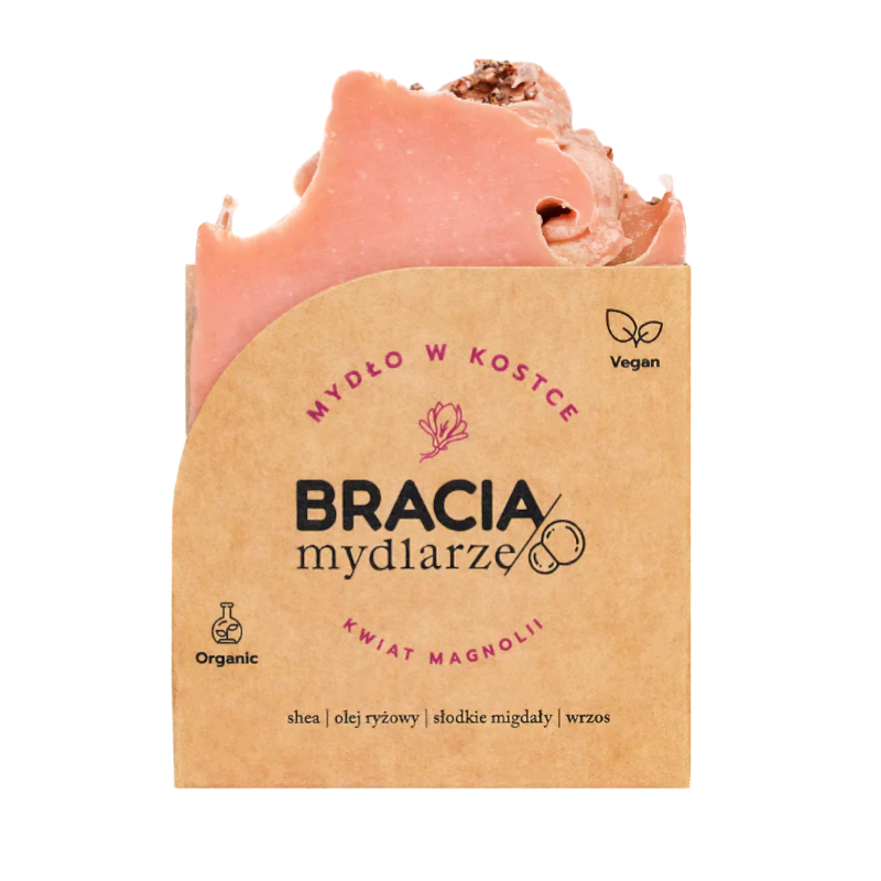 Kwiat Magnolii | Naturalne Mydło w Kostce | 120 g | Bracia Mydlarze