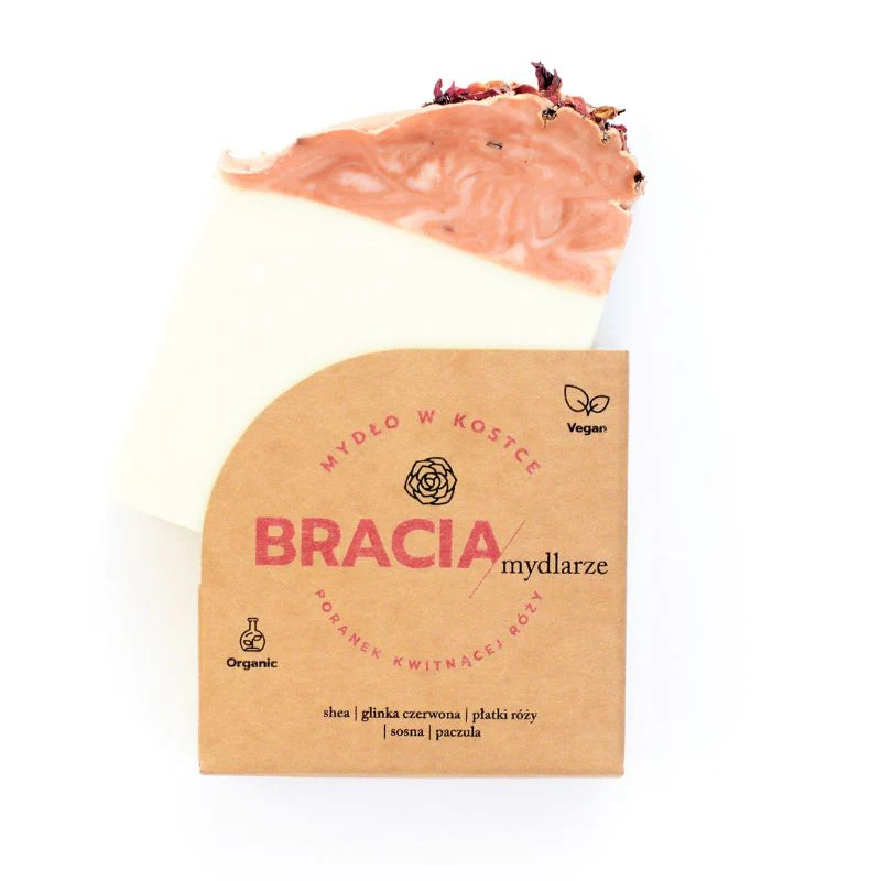 Mydło różane Poranek kwitnącej róży 120 g | Bracia Mydlarze