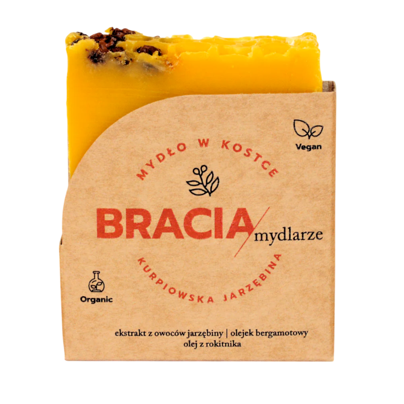 Mydło z jarzębiną i bergamotką 120 g | Bracia Mydlarze