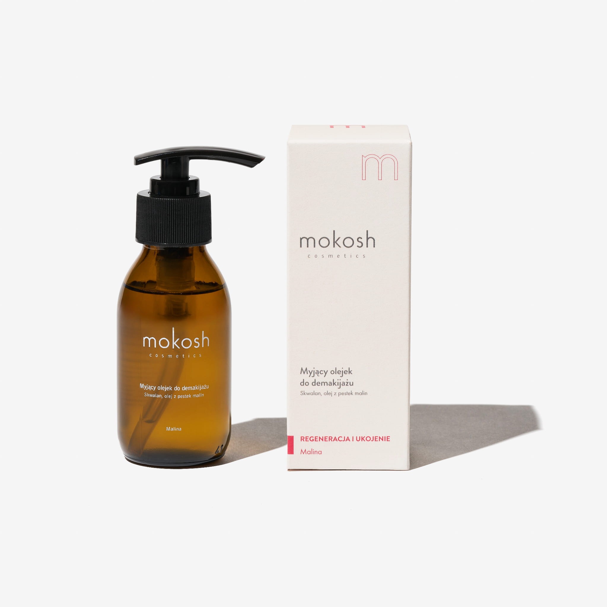 Myjący olejek do demakijażu Malina 100 ml – Mokosh | łagodne oczyszczanie i regeneracja