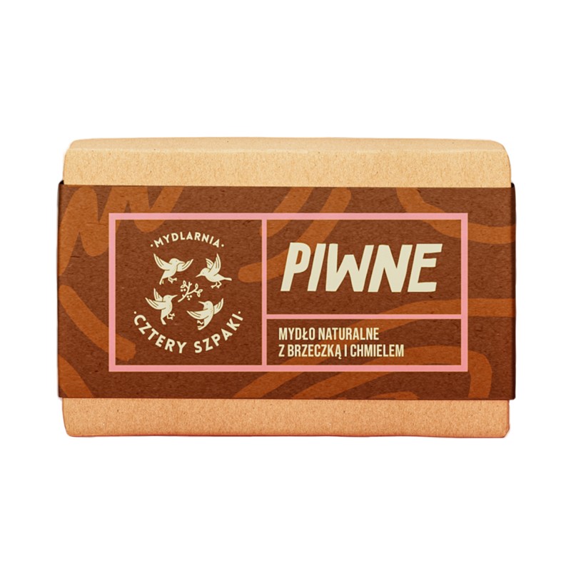 Piwne — naturalne mydło w kostce | 110 g | 4 Szpaki