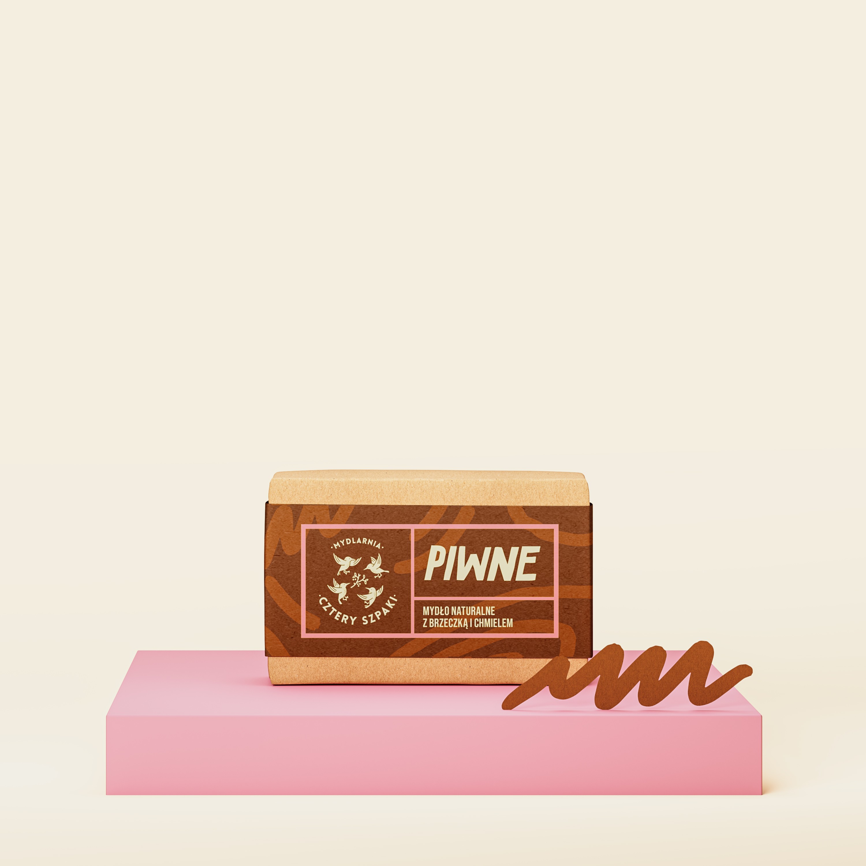 Piwne — naturalne mydło w kostce | 110 g | 4 Szpaki