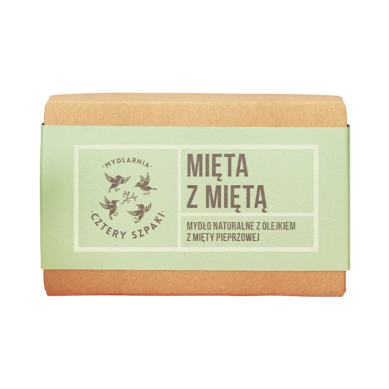 Mięta z Miętą – Naturalne Mydło w Kostce | 100 g | 4 Szpaki